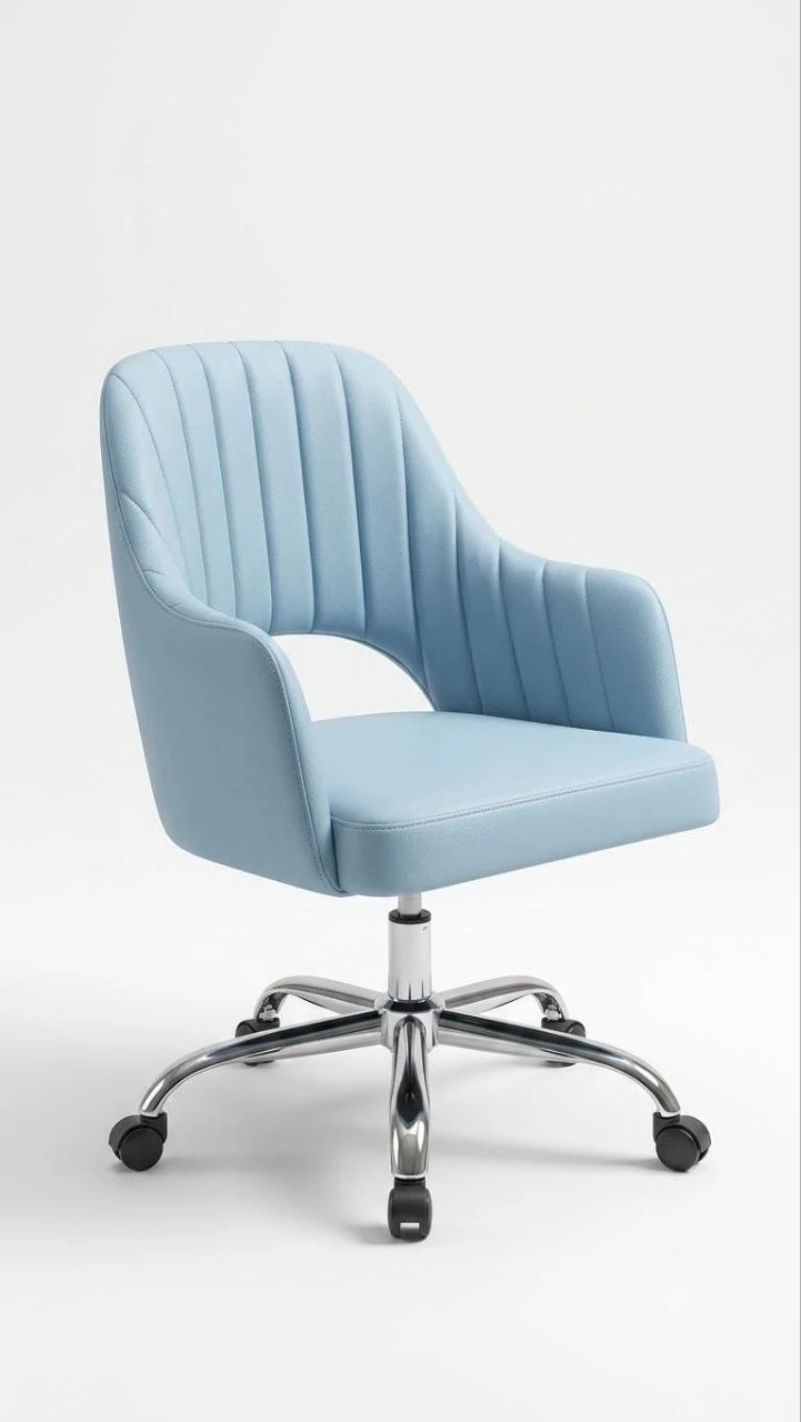 Mid-back leather chair