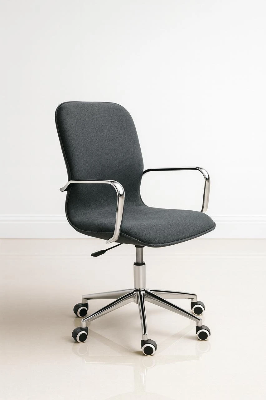 Mid-back leather chair