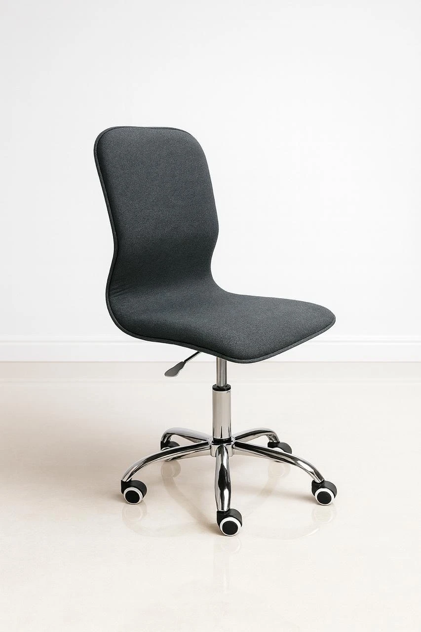 Mid-back leather chair